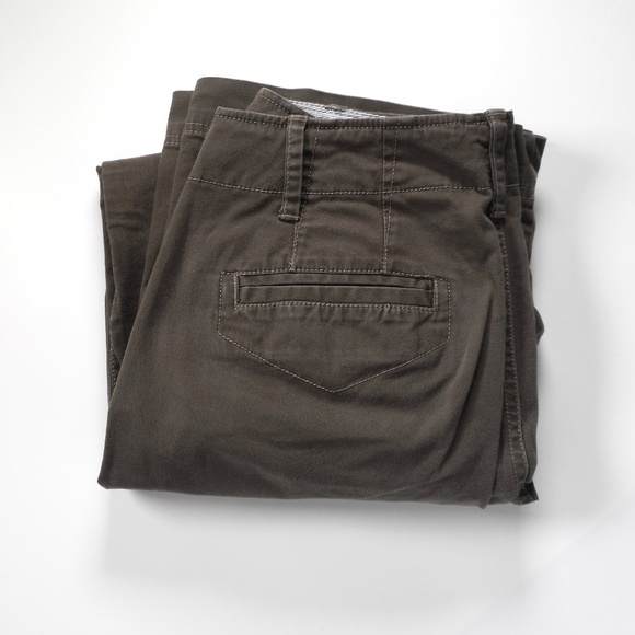 Eddie Bauer Sz 8 Blakely Fit Brown Pant 32 x 31.5 Cotton Stretch 2-Button Front - Picture 4 of 9